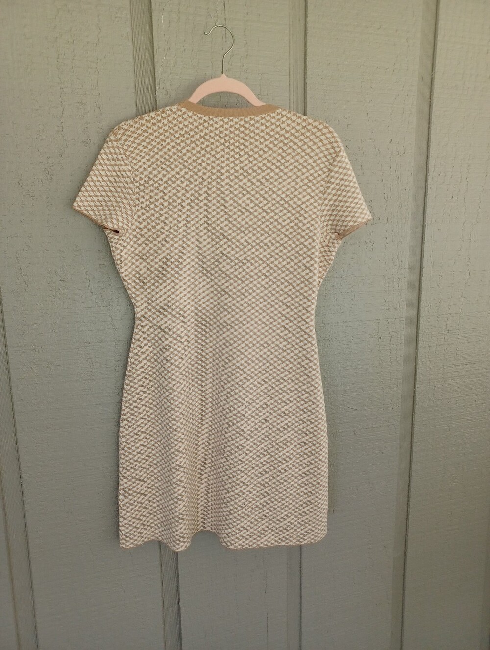 Theory Branteen Short Sleeve Precision Knit Dress Size M Women Preppy Stretch - Picture 5 of 12